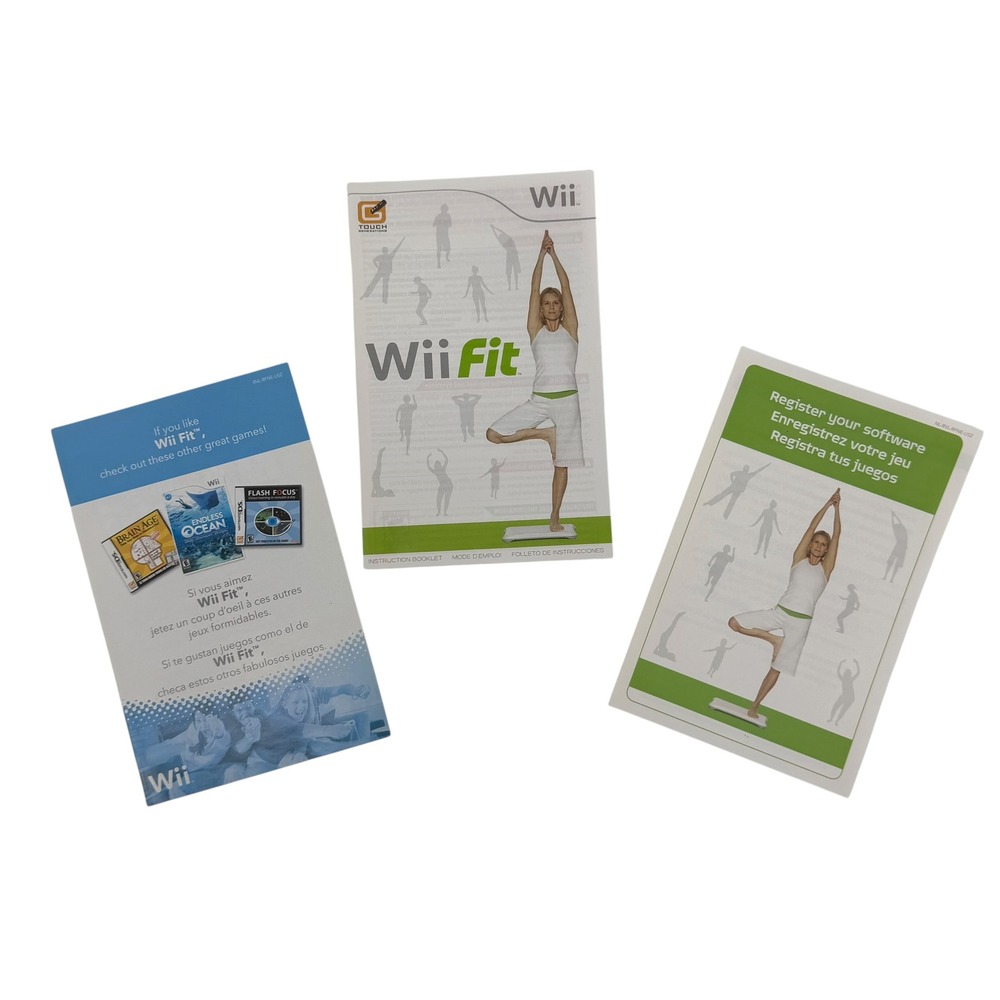 Nintendo Wii - Wii Fit Video Game with Manual and Inserts RVL-RFNE-USA Tested - Picture 6 of 7